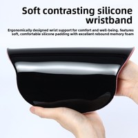 Alas Mouse dengan Penyangga Pergelangan Tangan 245x225x23mm untuk Penggunaan Komputer dan Keyboard Desain Unisex