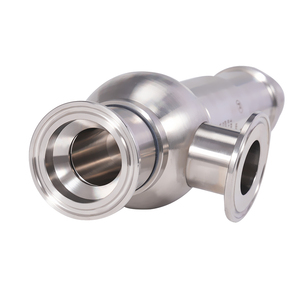 Válvula de seguridad manual de acero inoxidable para apertura y cierre preciso de gases, con purga de aire y control de regulación del exceso. - Product Image 1
