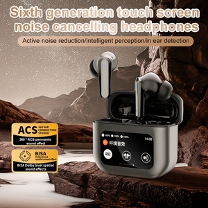 YYK-Q30 V8 A8 A9 A10 Pro couleur LCD LED écran tactile Hifi stéréo haut ANC réduire activement éliminer le <span class=keywords><strong>bruit</strong></span> TWS <span class=keywords><strong>écouteurs</strong></span> - Product Image 4