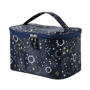 Bolsa de maquillaje de viaje para mujer, bolsas de cosméticos, estuches de doble cremallera, impermeable, organizador de cosméticos florales, bolsas de cosméticos de viaje para mujer - Product Image 5