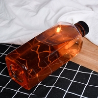 1000ML Jetable Carré En Plastique Bouteille avec Bouchon Matériel D'ANIMAL FAMILIER