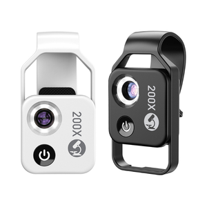 Mini microscope <span class=keywords><strong>200x</strong></span> Loupe HD, microscope LED pour expériences scientifiques, biologie, extérieur - Product Image 1