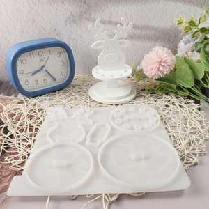 แม่พิมพ์ซิลิโคนทำจากยิปซั่มสำหรับตกแต่งชั้นวางของ M53742ลายกวางเอลก์ - Product Image 2