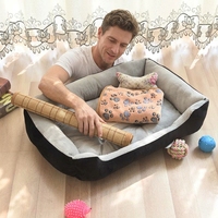 Coussin pour chien en tissu doux toutes saisons, amovible et lavable, pour chiens, chats et petits animaux