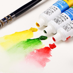 Ensemble de peinture <span class=keywords><strong>gouache</strong></span> Colormate 24 couleurs, tubes de 12 ml, haute qualité, non toxique, pour enfants et artistes, pour la peinture sur toile et sur papier - Product Image 3