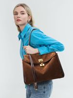 Sac fourre-tout polyvalent en daim Mifaktory, ensemble de 3 pièces, grande capacité, doux, durable, fermeture à bouton, sac à main tendance pour femme, utilisation quotidienne et en voyage