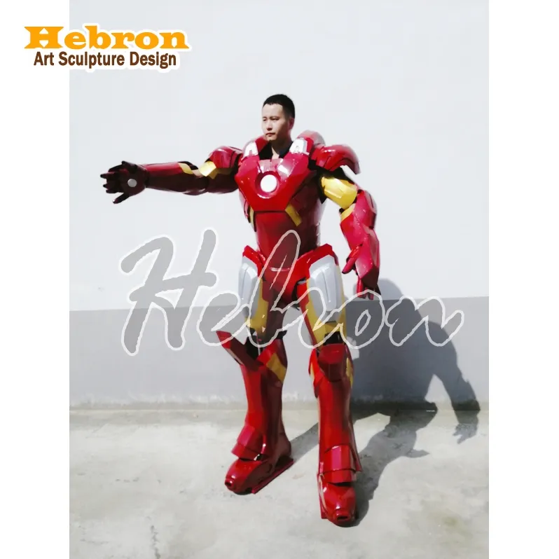 Halloween Christmas iron costume mans adult mascot robot suit costume ironmans