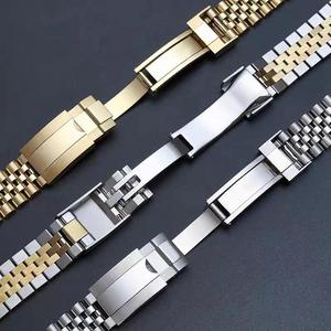 Correa de Acero Transpirable de 20mm 21mm <span class=keywords><strong>para</strong></span> Reloj RLX con Hebilla de Acero Inoxidable y Diseño de Arco Sólido <span class=keywords><strong>para</strong></span> Buceo - Product Image 1