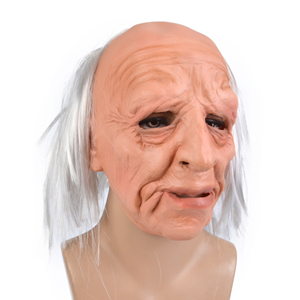 Masques de visage en latex sur le thème de l'horreur pour <span class=keywords><strong>la</strong></span> fête de <span class=keywords><strong>la</strong></span> <span class=keywords><strong>nuit</strong></span> surprise d'<span class=keywords><strong>Halloween</strong></span>, l'ancien homme - Product Image 4