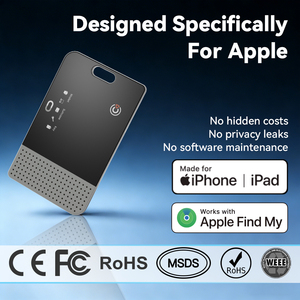 RSH สมาร์ทแอร์แท็กแบบชาร์จไฟได้, เครื่องติดตามที่ตั้งบัตรได้รับการรับรอง MFI ค้นหาการติดตามทั่วโลกของฉันพร้อมแจ้งเตือน5.2หายไป - Product Image 2