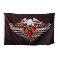 Drapeaux de moto à sublimation double face à impression numérique personnalisée Offre Spéciale d'usine campagne de publicité bannière extérieure