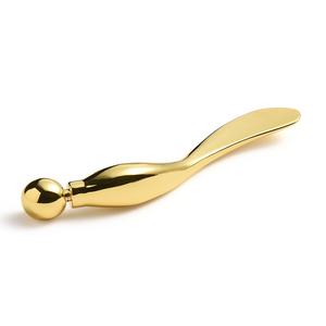 Masajeador Facial y de Cuello con Diseño Único de Logotipo de Marca, Masajeador de Ojos de Metal Dorado - Product Image 5