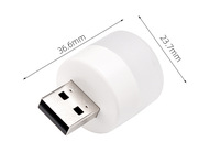 Luz LED USB de Diseño Minimalista, Mini Redonda de ABS, 5V, Blanco Cálido, Protección Ocular, Certificación FCC, para Dormitorio, Computadora y Uso Móvil