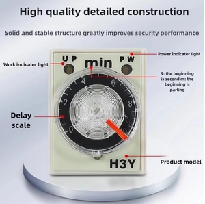 Relé de tiempo de retardo de encendido, controlador ajustable pequeño de 8 pines, interruptor de temporizador de CA de 220V - Product Image 4