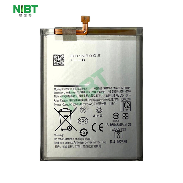 NIBT Wholesale EB-BA315ABY 4.43V 5000mAh 19.25Wh Lithium Mobile Phone Battery for samsung A31/A31S/A315/A31 2020/A315F