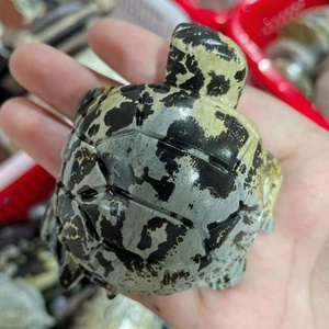 Venta al por mayor: Novedad - Cristal curativo artesanal de <span class=keywords><strong>jaspe</strong></span> con forma de <span class=keywords><strong>tortuga</strong></span> fósil nacional tallada, ideal para decoración. - Product Image 3