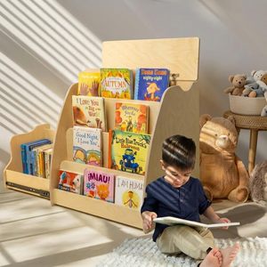 Estantería Montessori de Madera <span class=keywords><strong>para</strong></span> Niños, Librería con Cajón Oculto <span class=keywords><strong>para</strong></span> Niños Pequeños - Product Image 3