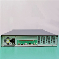 Delta 1 + 1 redundan Dual Power Supply 2U aluminium Panel Server Chassis EATX Motherboard 450mm dalam rak Mount digunakan stok merah