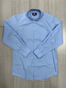 Camisas de Cuello Tab para Clérigos, de Algodón, Manga Larga, con Bolsillo en el Pecho, Antiarrugas, para Sacerdotes, Pastores, Ceremonias Religiosas, con Logotipo Personalizado - Product Image 2