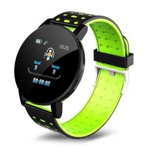 SMART D18 119Plus precio barato al por mayor reloj inteligente de cara redonda reloj deportivo para Android y IOS 2023 fitness Band reloj inteligente