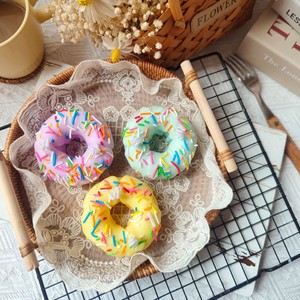 Sıcak satış soya balmumu gıda tatlı mumlar Donut şekilli kokulu mumlar - Product Image 2