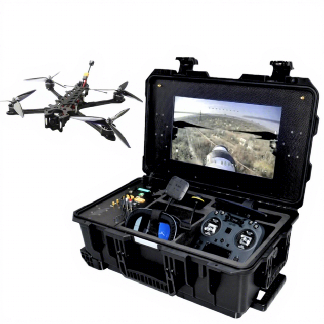 IP67 Waterproof Ground Control Station FPV Drone 5.8G Goggles Remote Controller All in One case for Fpv Drone Communication