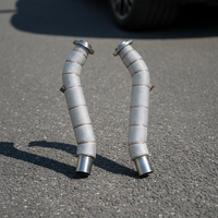ING pour Ferrari F360 3.6L V8 – Tuyau d'échappement en acier inoxydable avec bouclier thermique – Pièces de performance automobile à haut débit