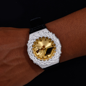 Wholesale Pass Diamond Tester Moissanite GA2100 Thorn <b>Watch</b> <b>Case</b> VVS Iced Out Gold Plated Bezel Luxury Jewelry Parts - Product Image 1