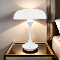 Nordique fleur bourgeon Table moderne créatif crème style champignon lampe de bureau chambre chevet tactile rechargeable veilleuse
