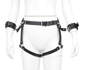 เซ็กซี่หนัง PU กางเกงพรหมจรรย์พร้อมกุญแจมือทางเลือกกางเกงขาสั้นเจ้าชู้ unisex กางเกงชั้นในเครื่องราง - Product Image 2