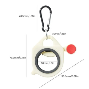 Organizador de bridas para cables, soporte de bridas de plástico fluorescente para almacenamiento, portátil, estable, 38mm de diámetro, anillo, llavero, piezas de herramientas de almacenamiento - Product Image 6