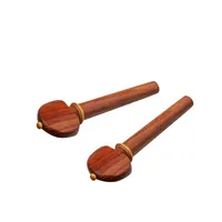 Handmade Violin Tailpiece Pegs Endpins Padauk 4 Strings 4/4 Size Violino Tuning Pegs Chinrest Violin Fiddle Strings Parts SET