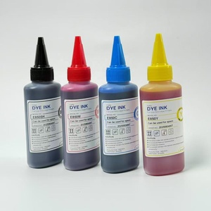 Tinta a Base de Agua de 100 ml, <span class=keywords><strong>Precio</strong></span> de Fábrica al por Mayor, Kits de Recarga de Tinta de 4 Colores para Impresoras <span class=keywords><strong>EPSON</strong></span> - Product Image 1