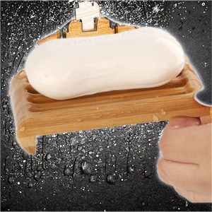 Jabonera de Madera Hecha a Mano en India con Bordes Lisos, Organizador de Baño para Guardar Jabón en Barra, Disponible para la Venta - Product Image 6