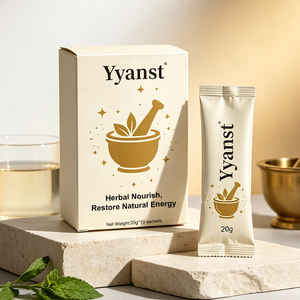 Café Instantáneo Herbal Natural Puro para Nutrir y Restaurar la Energía, 20g*10 Sobres, Caja de Papel Blanco Crema, para el Cuidado Diario Vital en Casa y Viajes - Product Image 2
