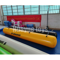 Nouveau design Jeux de sport de plein air 4 places Cube gonflable jouet couleur Tube de jouet de course pour les jeux de team building