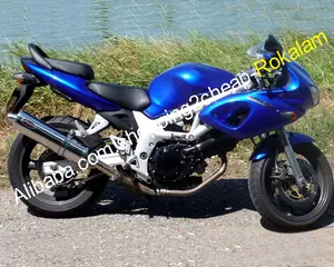 Carénages de moto pour <span class=keywords><strong>Suzuki</strong></span> SV400 SV650 98 99 00 01 02 <span class=keywords><strong>SV</strong></span> 400 <span class=keywords><strong>SV</strong></span> <span class=keywords><strong>650</strong></span> 1998-2002 Kit de carénage ABS <span class=keywords><strong>bleu</strong></span> de rechange - Product Image 1