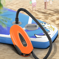 Pompe à air électrique portable intelligente rechargeable 20 PSI 12000 mAh pour gonflage et dégonflage de planches de SUP, kayaks, tentes et matelas