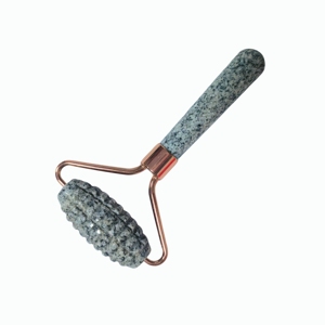 Rouleau de massage texturé en pierre naturelle à picots pour le visage et le corps, pour la physiothérapie - Product Image 5