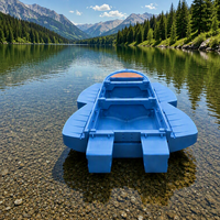 Bateau de pêche écologique en PE, capable d'accueillir 4 à 6 personnes, anti-collision, bateau flottant pliable pour la pêche en plein air, bateau à appâts