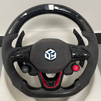 Volant en fibre de carbone avec écran tactile LED et bouton de démarrage pour VW Golf 7 GTI Golf 8, marque chinoise, pour un pilotage performant