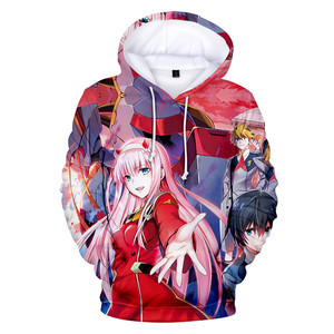 Sweat à capuche imprimé 3D <span class=keywords><strong>Anime</strong></span> fille zéro deux mode hommes femmes sweat à capuche Harajuku Cosplay Tops manteau unisexe - Product Image 3