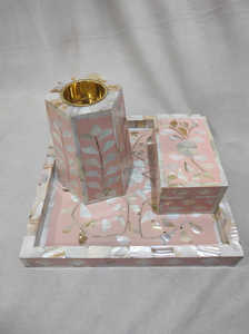 Handmade Wood Bakhoor Burner With <strong>Bone</strong> <strong>Inlay</strong> and Mother of Pearl Incense Holders Wholesale Price Boxed Export Ready