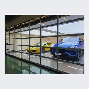 <span class=keywords><strong>Porte</strong></span> <span class=keywords><strong>de</strong></span> <span class=keywords><strong>garage</strong></span> sectionnelle automatique OEM simple et abordable avec fenêtre transparente et vue complète en verre - Product Image 2