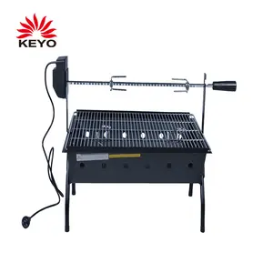 Outdoor Heavy Duty Electric BBQ Rotating Grill Pig Spit Roaster Rotisserie Charcoal Grill For Lamb