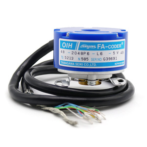 Encodeur rotatif incrémental Tamagawa OIH48-2048P6-L6-5V TS5213N585 avec câbles de connexion et alimentation 5V - Product Image 1