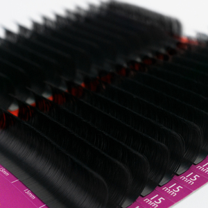Extensions de cils individuelles en cachemire, fabrication artisanale, 16 rangées, <span class=keywords><strong>J</strong></span> B C CC D, douces, professionnelles, marque privée, volume classique, plateaux de cils - Product Image 3