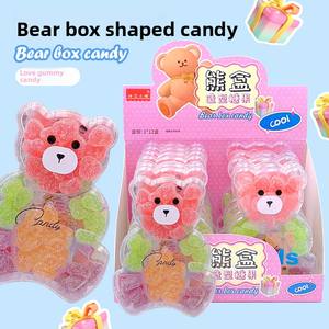 Snack duri con pietre di perle di cioccolato aromatizzate e fruttate in scatola di orso per bottiglie per il tempo libero per bambini inclusi - Product Image 4