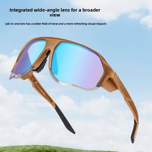 Lunettes de cyclisme transfrontalières pour route et VTT, lunettes de protection extérieures anti-vent et anti-UV, verres non traités, verres interchangeables - Product Image 2