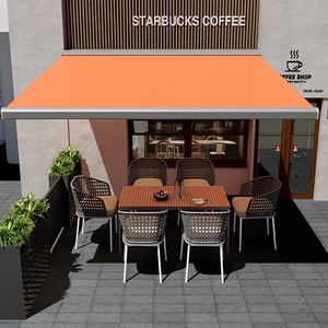 중국 한루이 Wholasela Pvc 패브릭 방수 지붕 Led 모터 원격 접이식 전체 카세트 상자 천막 - Product Image 6